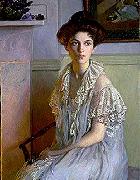 Lilla Cabot Perry Lady with a Bowl of Violets oil painting